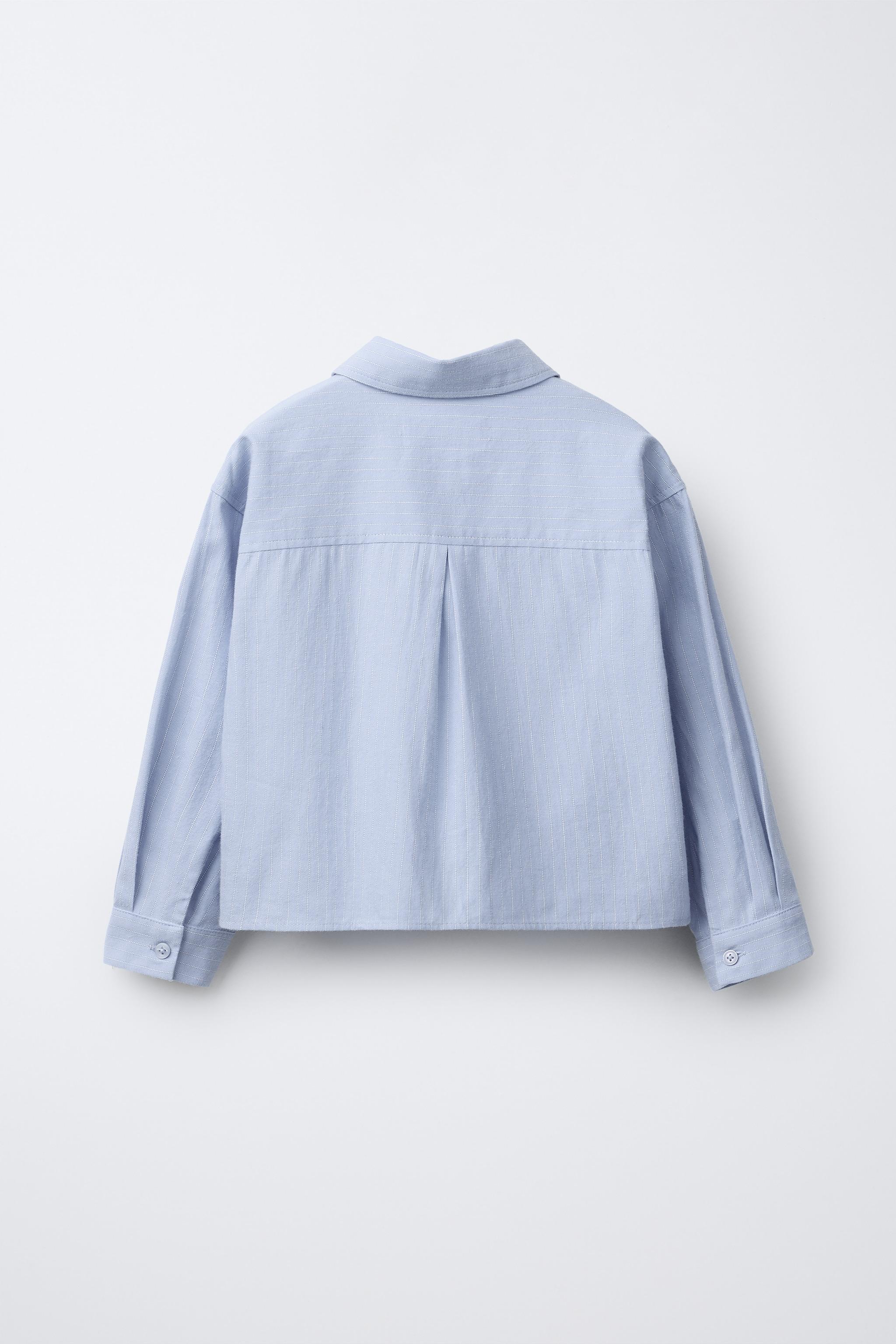 STRIPED CROPPED SHIRT